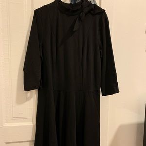 Unique Vintage stretch knit flare dress